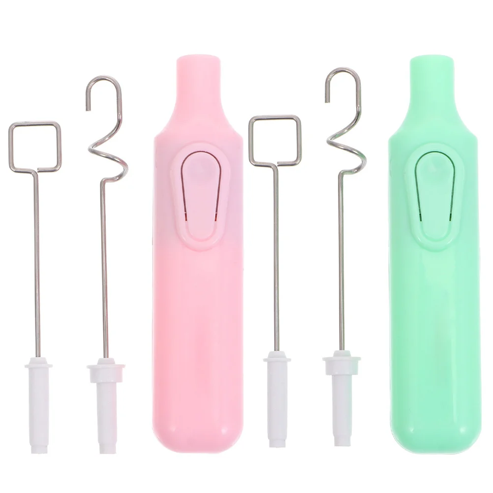 

2Sets Electric Pigment Mixer Portable Paint Stirrer Quick Mixing Low Noise Blending Tool Pigment Mixer Electric Stirrer