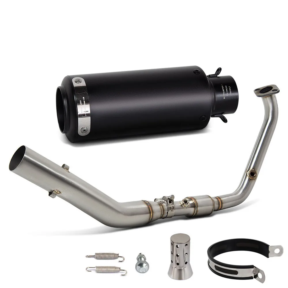 R125 Exhaust System For Yamaha YZF-R15 MT15 XSR155 2017-2026 R/MT/XSR-125 MT125 XSR125 2019-2026 Motorcycle Pipe Project Muffler