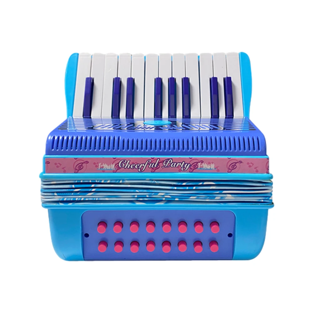 Mini 20-key 16-bass Accordion ABS Material & Buckle Lightweight Button Accordion Hand-eye Coordination Stage Musical Instrument