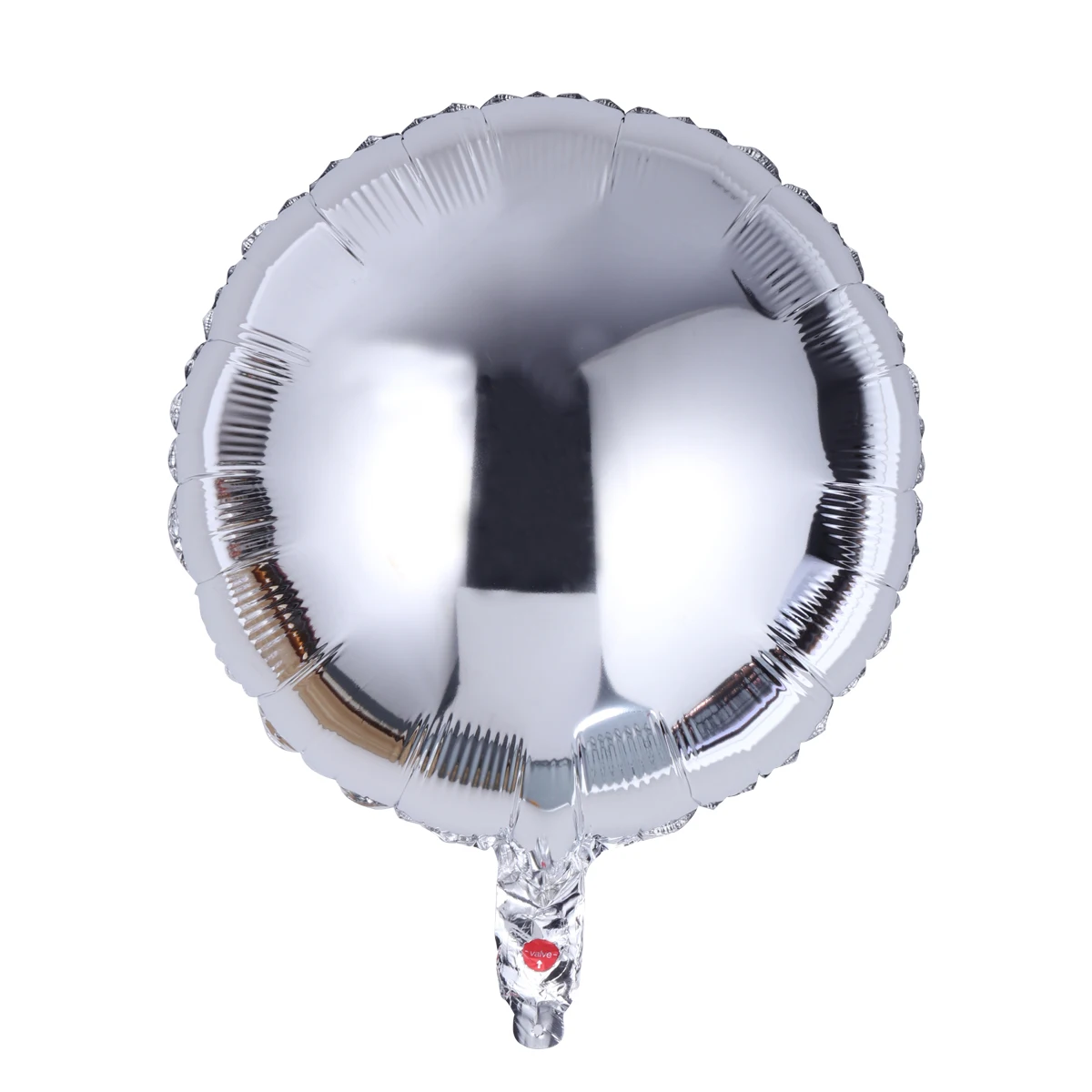 

10Pcs Round Aluminum Foil Balloons 18 Inch Silver Party Decor for Wedding Birthday Anniversary Valentine Photo Props