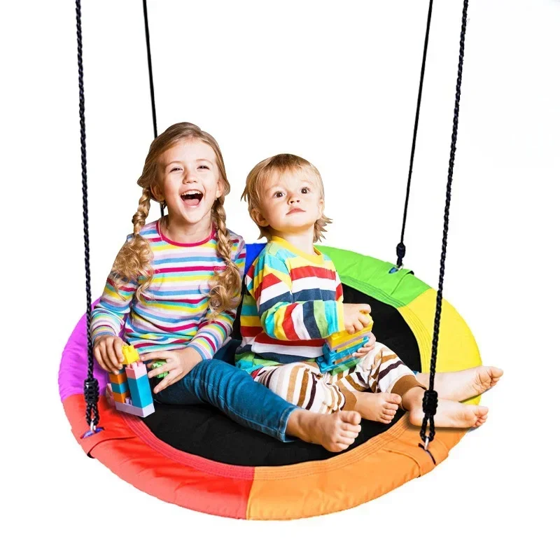 لأرجوحة الحديقة أرجوحة معلقة داخلية للأطفال كرسي هزاز معلق قماش أكسفورد قوي ومقاوم للاهتراء #2