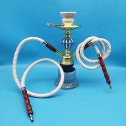 Single And Double Glass Bottle Hookah Shisha Pipe Accessories For Smokers Club Bar Outdoors