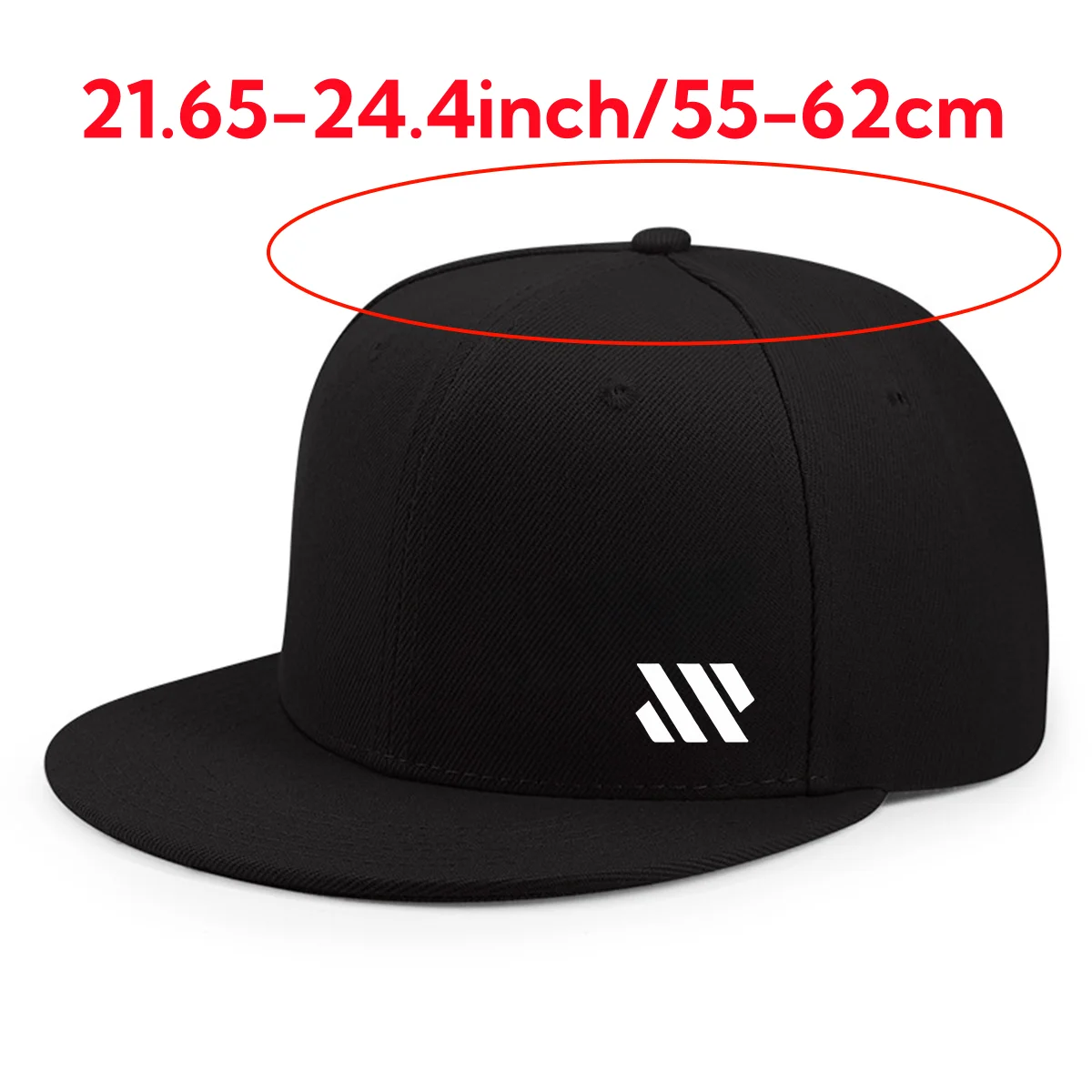 Baseballmütze mit weißem Logo, Unisex, verstellbar, atmungsaktiv, flache Krempe, leichte Outdoor-Reisemütze, Kopfbedeckung – Detail 4