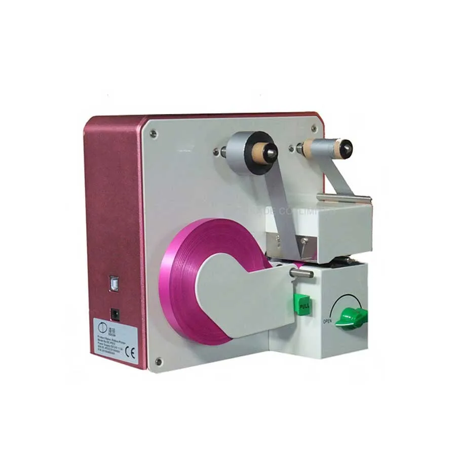 DC-PD32 Digital Mini Ribbon Printer, Digital Satin Ribbon Printing Machine Hot Stamping Foil Printer