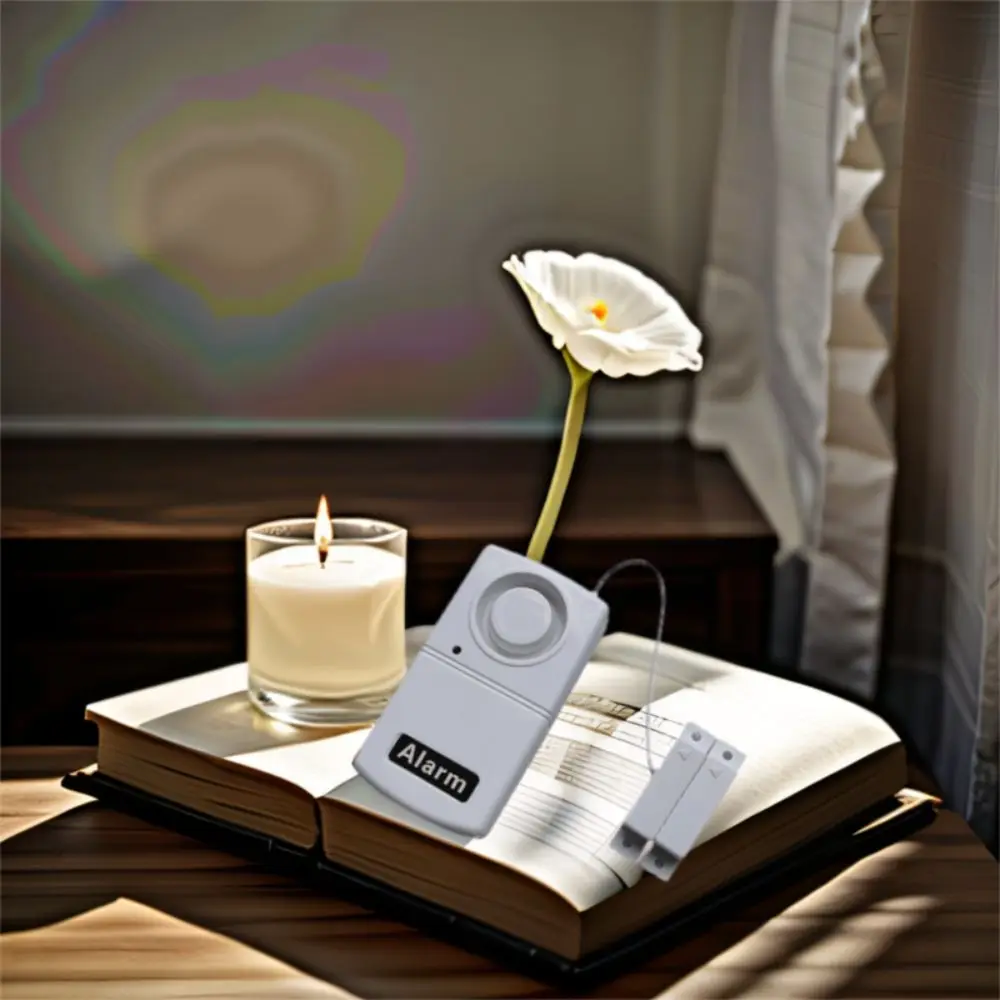 Magnetic Sensor Burglar Alarm High Decibel Detector Battery Powered Door Magnetic System Wireless Plastic Window Sensor Garage
