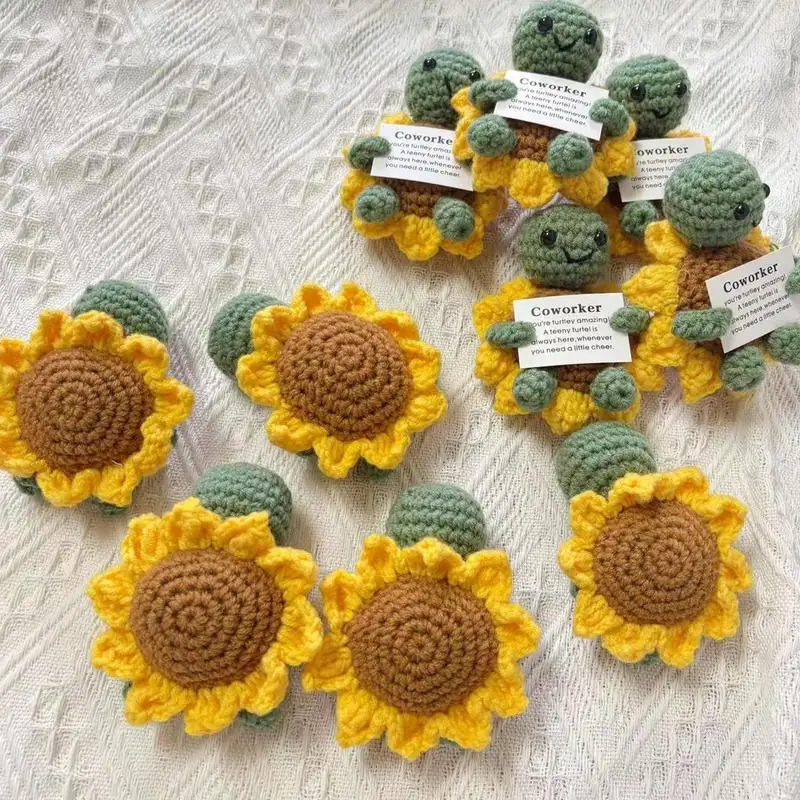 

Positive Crochet Turtle Positive Support Crochet Turtle Plush Animal Soft Motivational Things Toys For Boy Friends Birthday