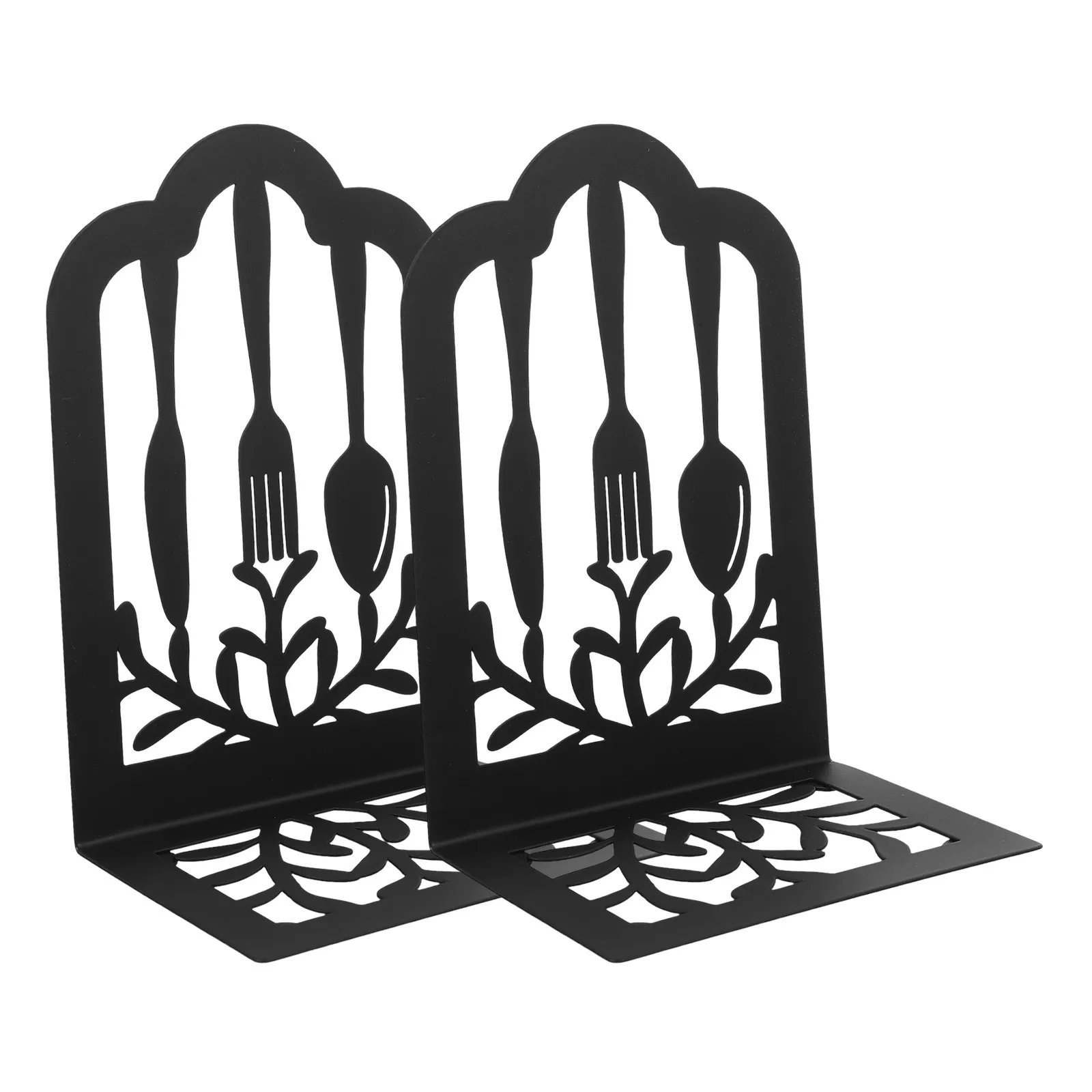 Fermalibri Supporto per mensola in ferro Organizzatore decorativo in metallo Contiene libri File Riviste Home Office Aula Uso della biblioteca