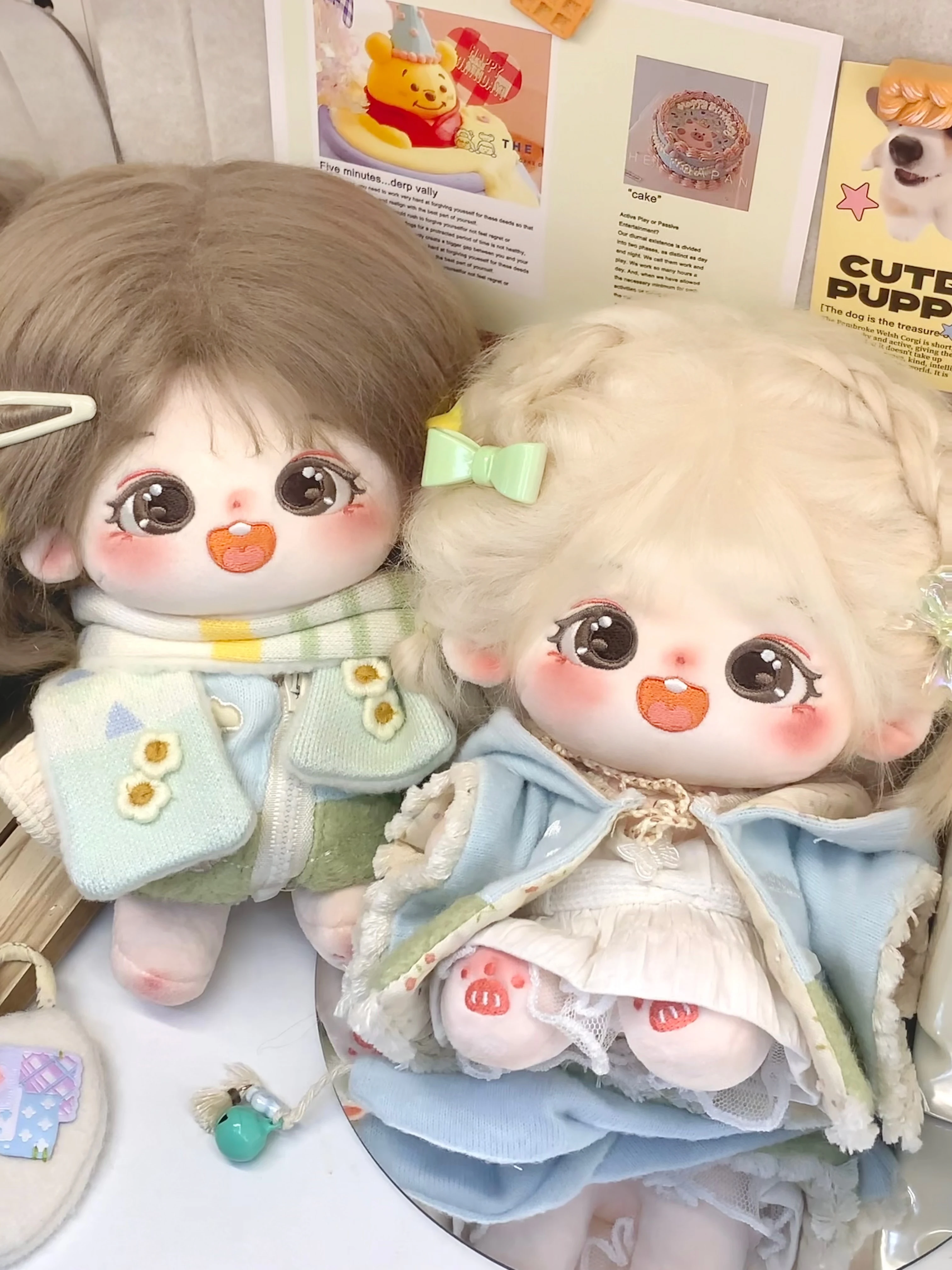 COTTONPLANET Lillian Goes Outing Cotton Doll Plush Doll Toy