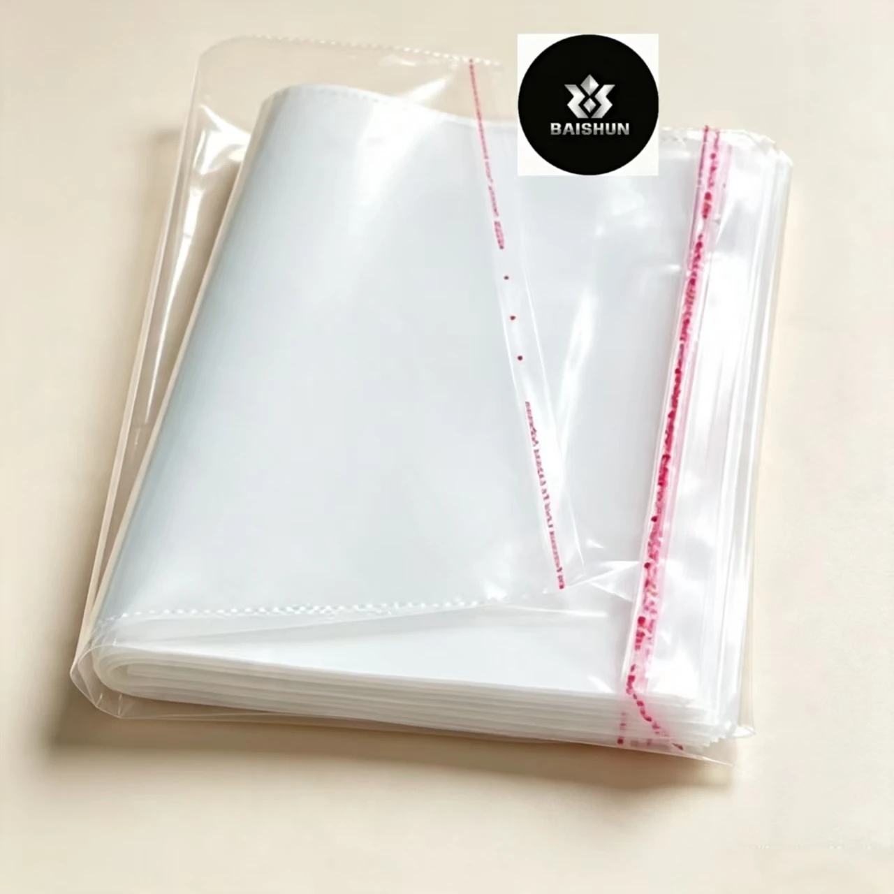 46Pcs Large Clear Reusable PP Ziplock Storage Bags, Light Blue Shirt Print Design, Transparent Organizer Pouches for Clothes Sho