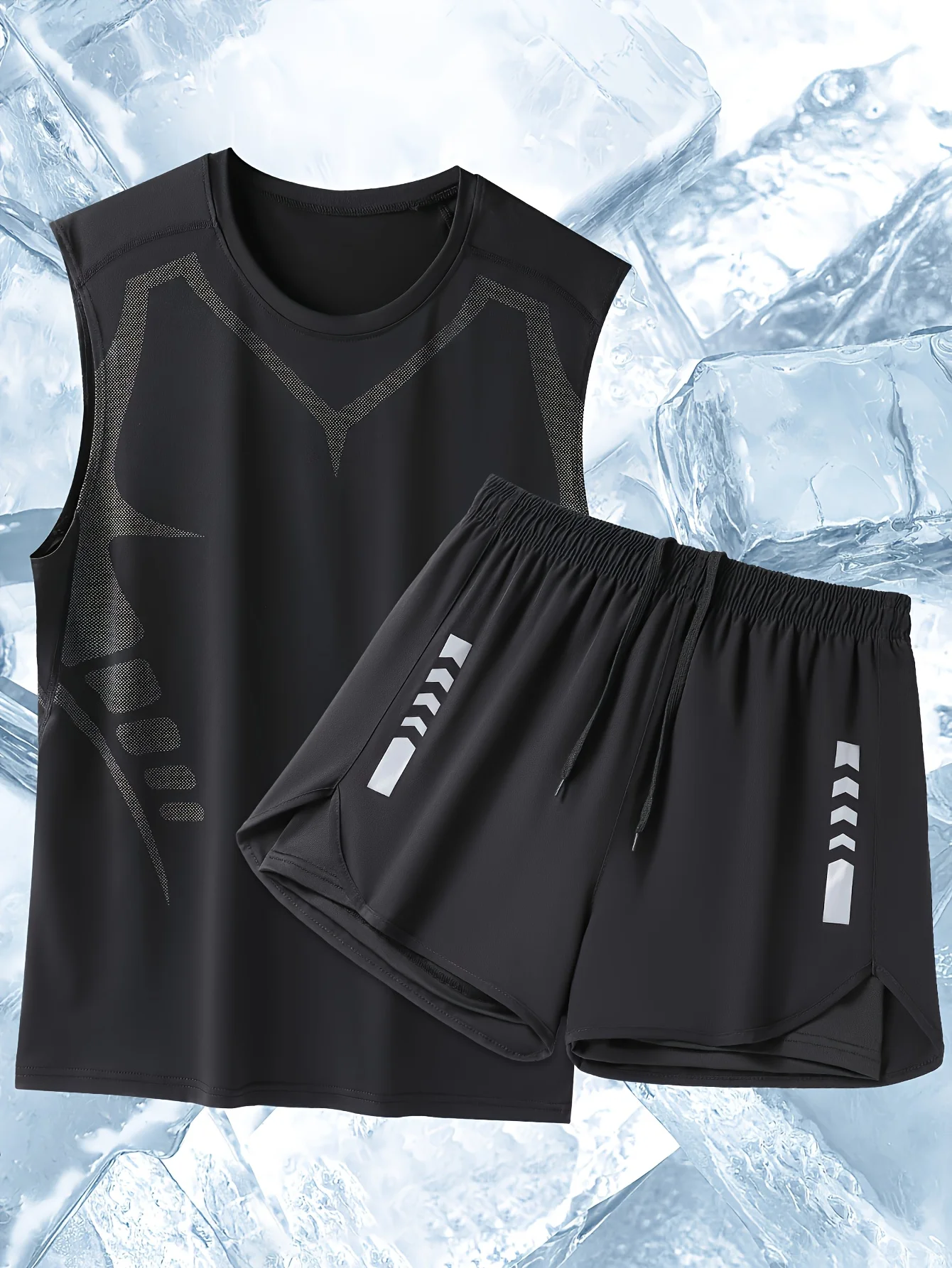 طقم ملابس سباحة رجالي، فضفاض وسريع الجفاف، مناسب للسباحة على الشاطئ، الشاطئ، ملابس سباحة من قطعة واحدة، طقم إحماء ربيعي