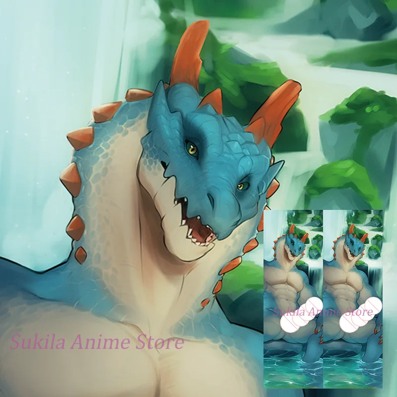 Dakimakura Lagiacrus Anime Body Pillow Cover Double Sided Print Life Size Pillowcase