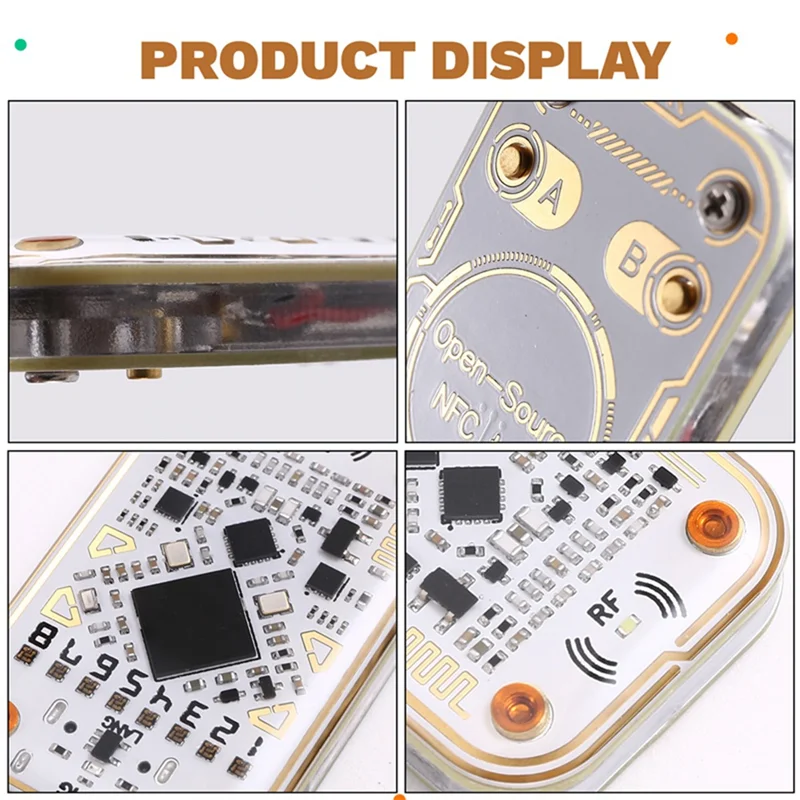 

-ABAB Chameleon Ultra RFID Smart Chip Reader With T5577 Keychain And 2Xcuid Cards For NFC Read/Write