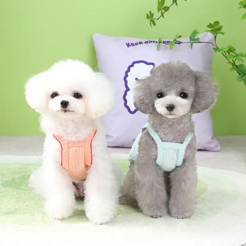 1PC Summer Thin Strap Bichon Bear Teddy Yorkshire Cat Small Dog Pet Dog Clothing Pet Supplies Soft And Breathable