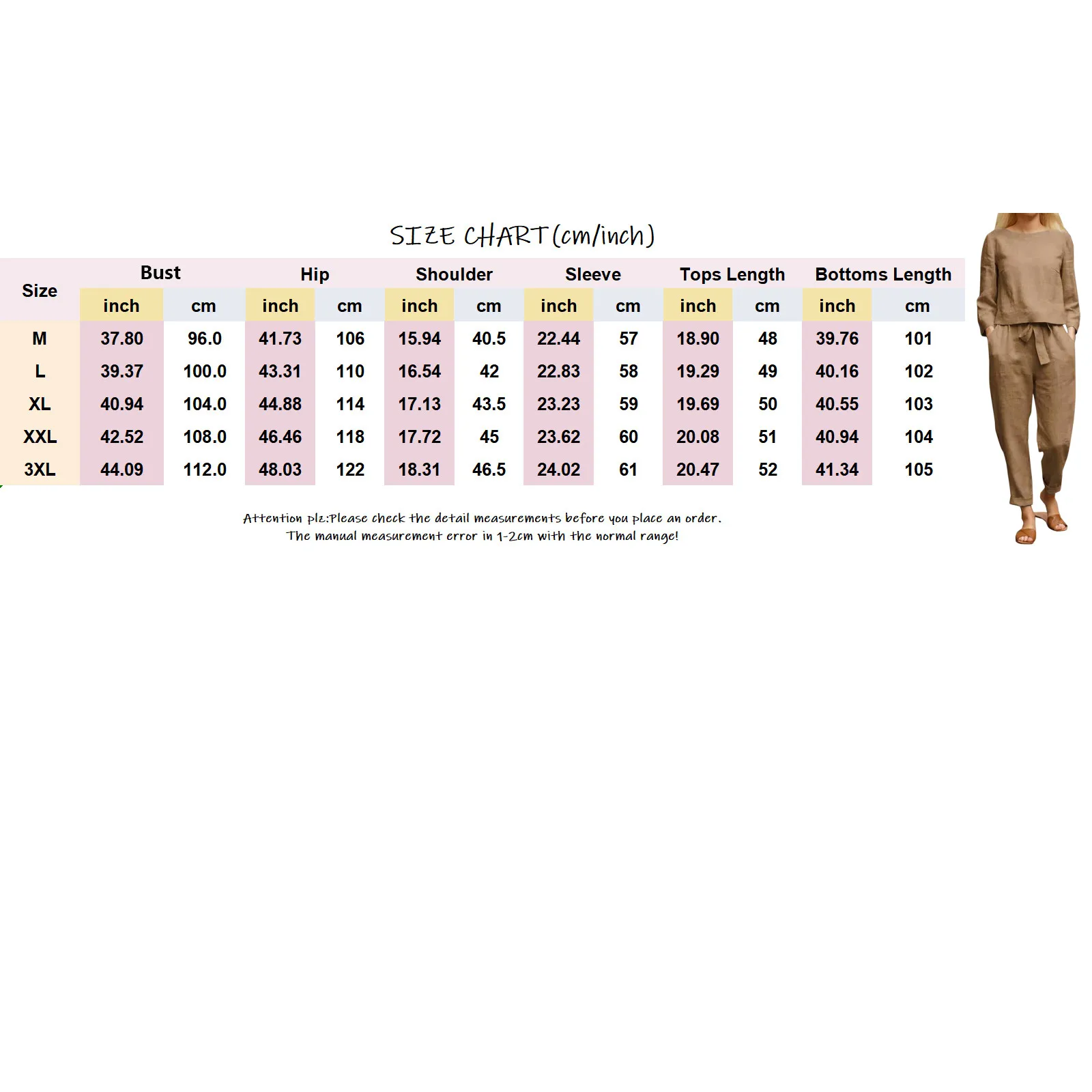 Women\'s Comfortable Loose Cotton Linen Suit Casual Vintage Solid Color Top And Drawstring Wide Leg Long Pants Two Piece Set