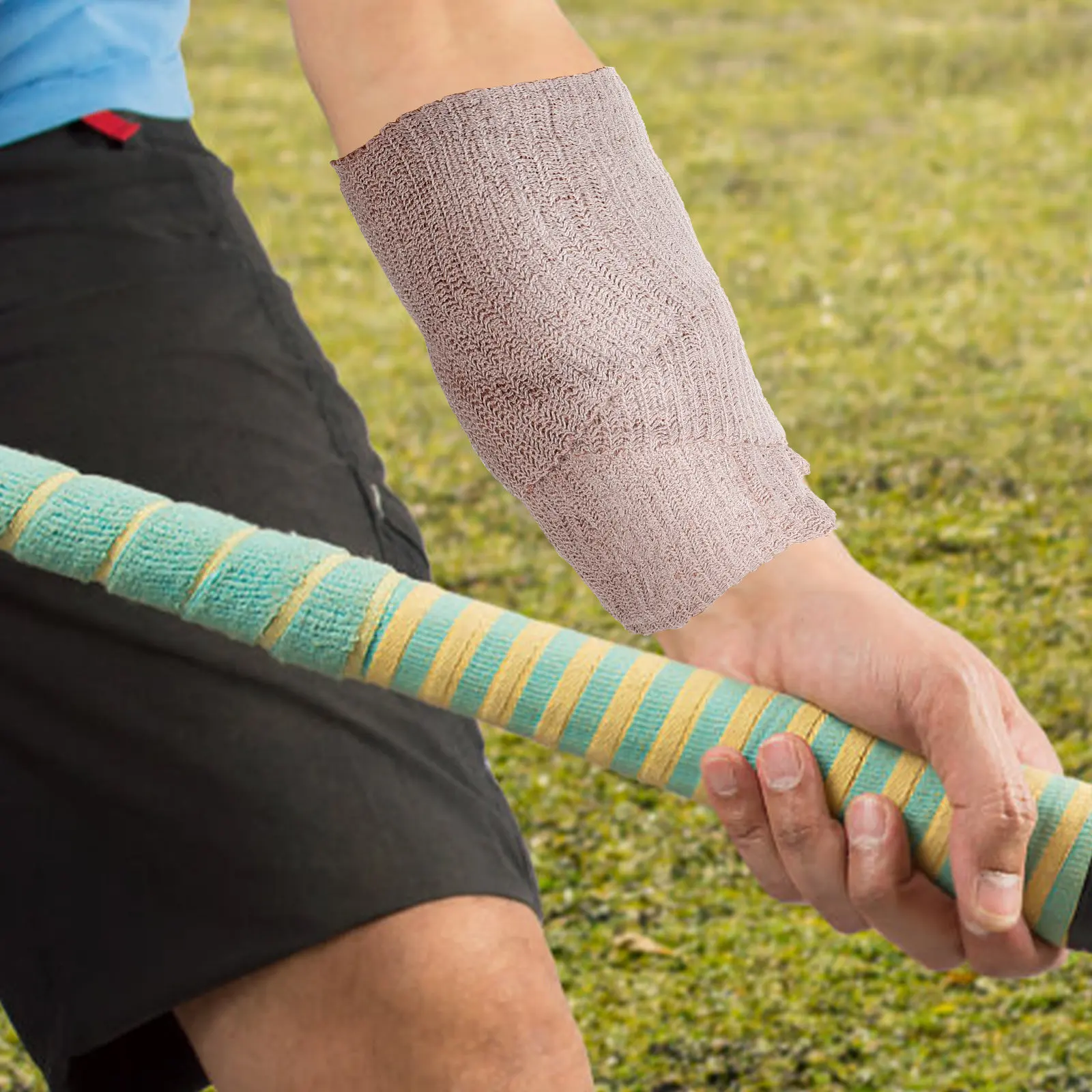 Elastic Bandage Wrap Breathable Skin Friendly Compression Support for Fingers Ankles Knees Legs First Aid