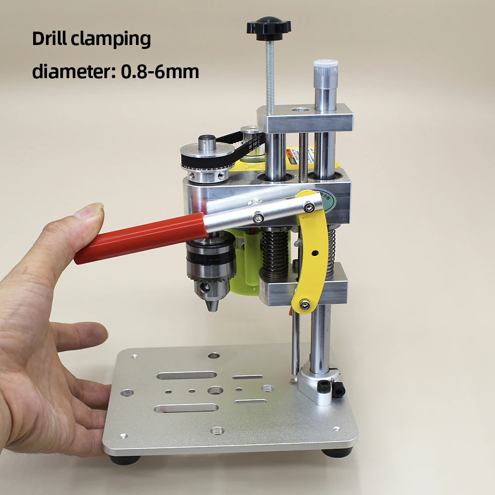 Mini Drill Press Precision CNC Table Drilling Machine 795 Motor Benchtop Driller B10 Chuck Metal Wooden Jade DIY Crafts Tool