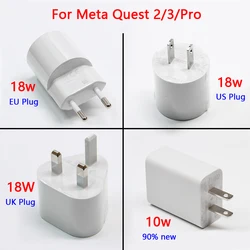 Original New EU US UK Charger For Oculus Quest 2 Power Charger Replacement For Meta Quest 3 / Pro Power Adapter Accessories
