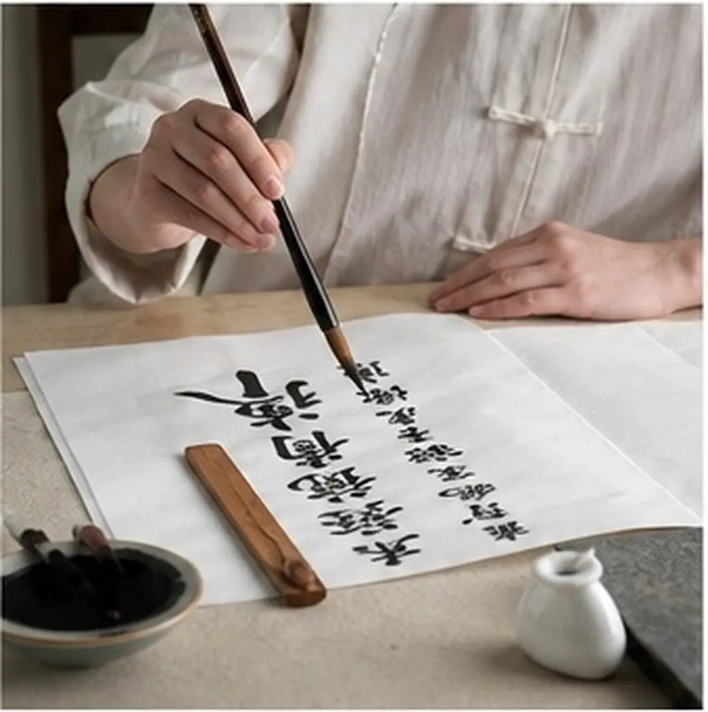 Chinese Calligraphy Paper Weight Cast Brush Caligraphy Xuan Doufang Rice and Painting Stationery Practice