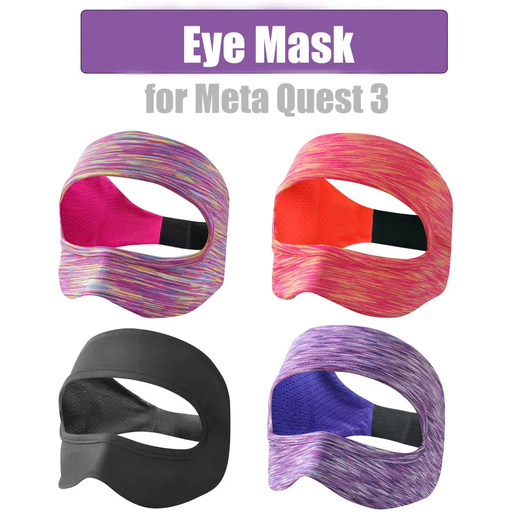 For Oculus Quest 3 Accessories VR Eye Mask Cover Breathable Sweat Band Virtual Reality Headset for Meta Quest 2 Pico 4 PSVR2