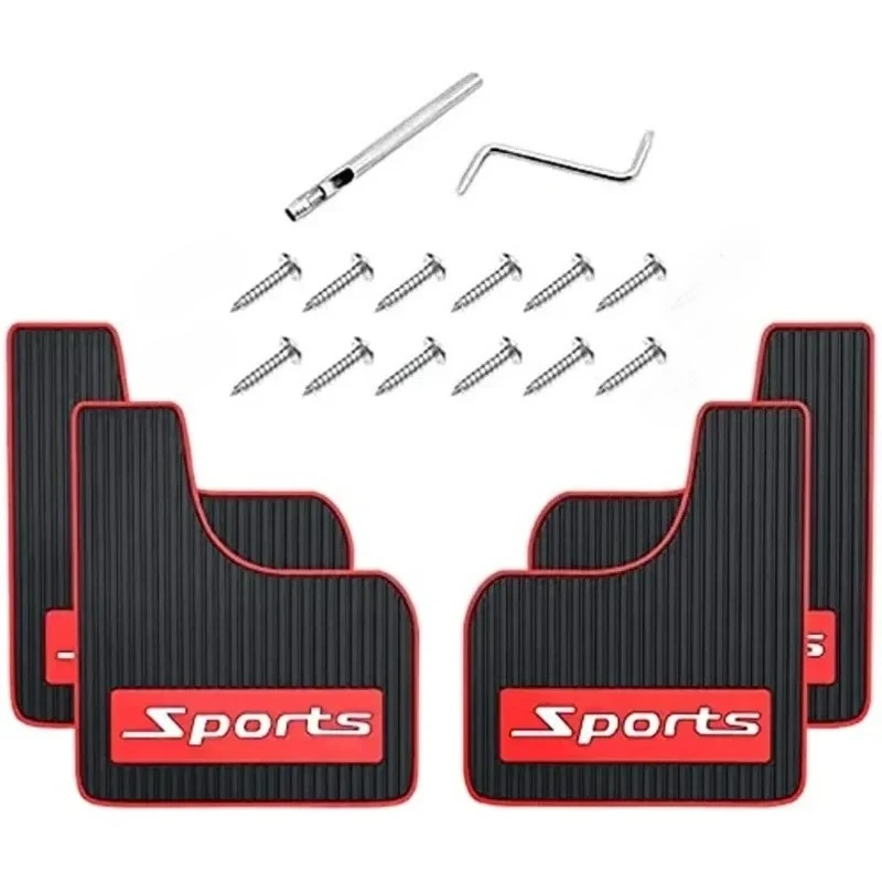 Bavettes universelles pour voiture, garde-boue en caoutchouc souple, corps large, convient pour 514 Up SUV Rv Cargo Van Caravan Trucks, blocage des sédiments, 2 pièces