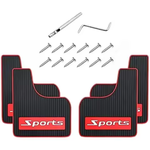 Car Universal Mud Flaps,2pcs Mudguards Soft Rubber,Wide Body Fits for Pickup SUV Rv Cargo Van Caravan Trucks,Sediment Blocking