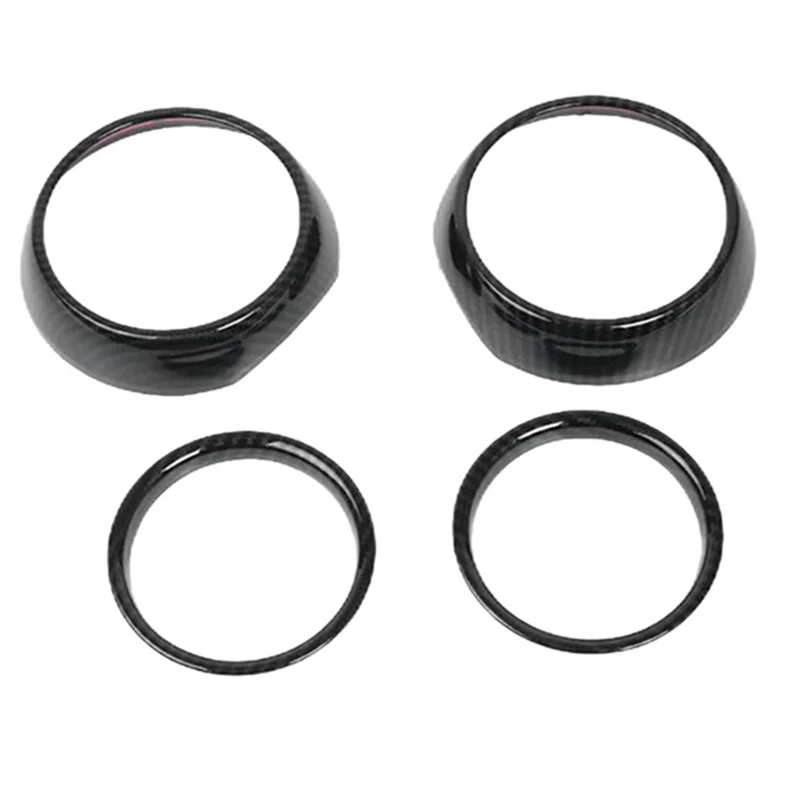 

Car Carbon Fiber Dashboard Side Air Vent Ring Outlet Frame Cover Trim Accessories For Mini Cooper One S JCW F55 F56 F57