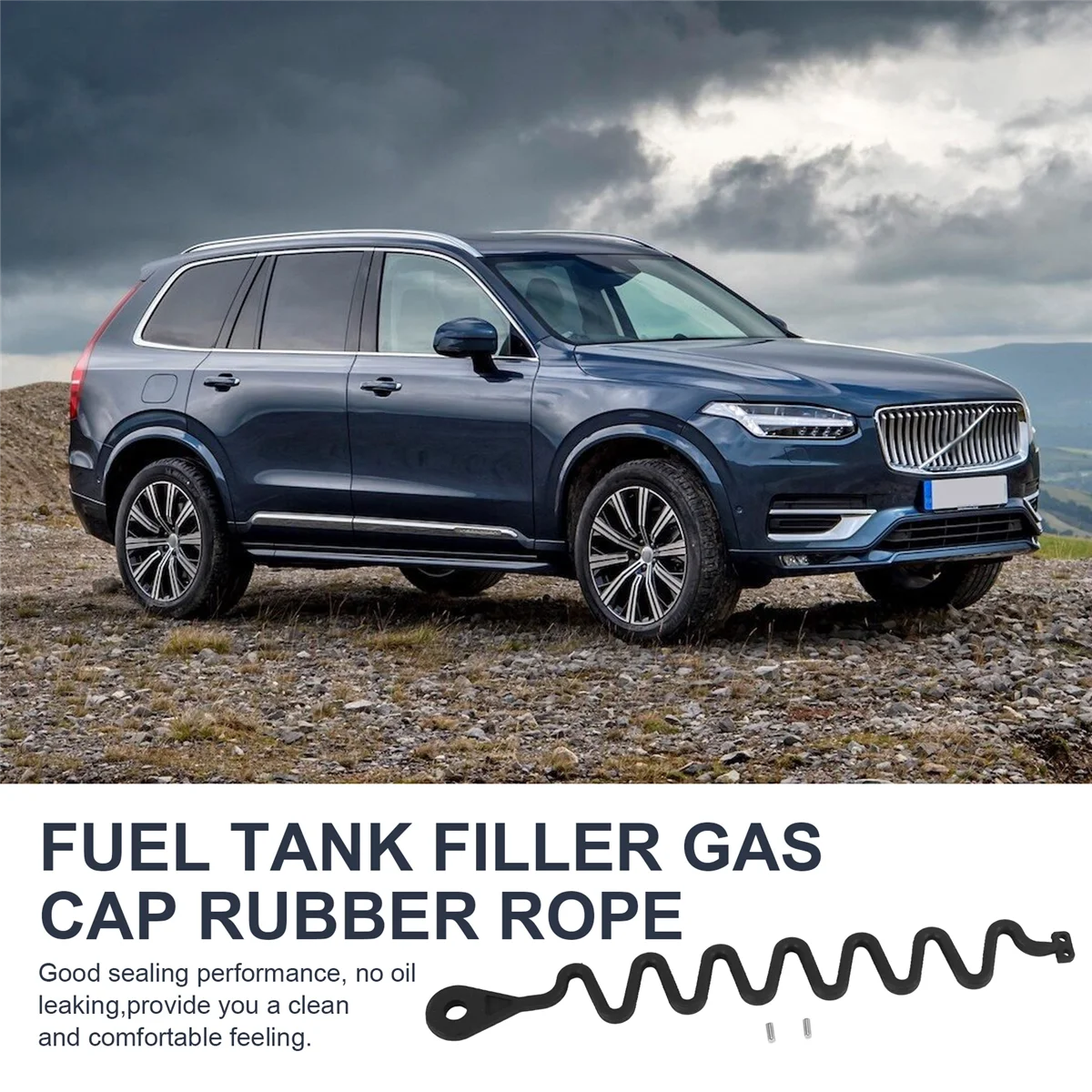 # 114Q غطاء خزان الوقود كابل الغاز غطاء خزان النفط حبل كابل لفولفو S80 S60 S40 S60L XC60 XC90 S40 V40 MINI شيفروليه (أسود)