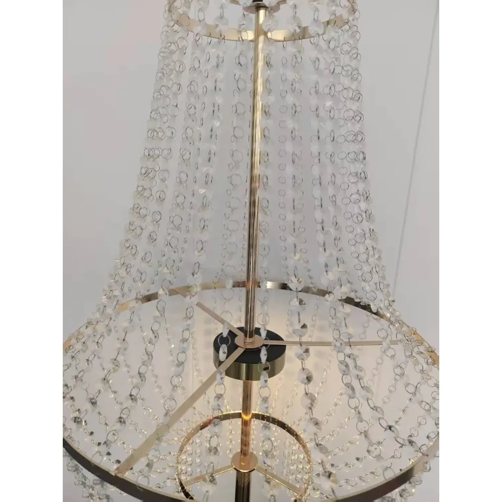 Goldener Metall-Blumenständer 126cm, batteriebetrieben, kabellos, für Hochzeits- und Party-Tischdekorationen, 5 Stück/10 Stück – Detail 6