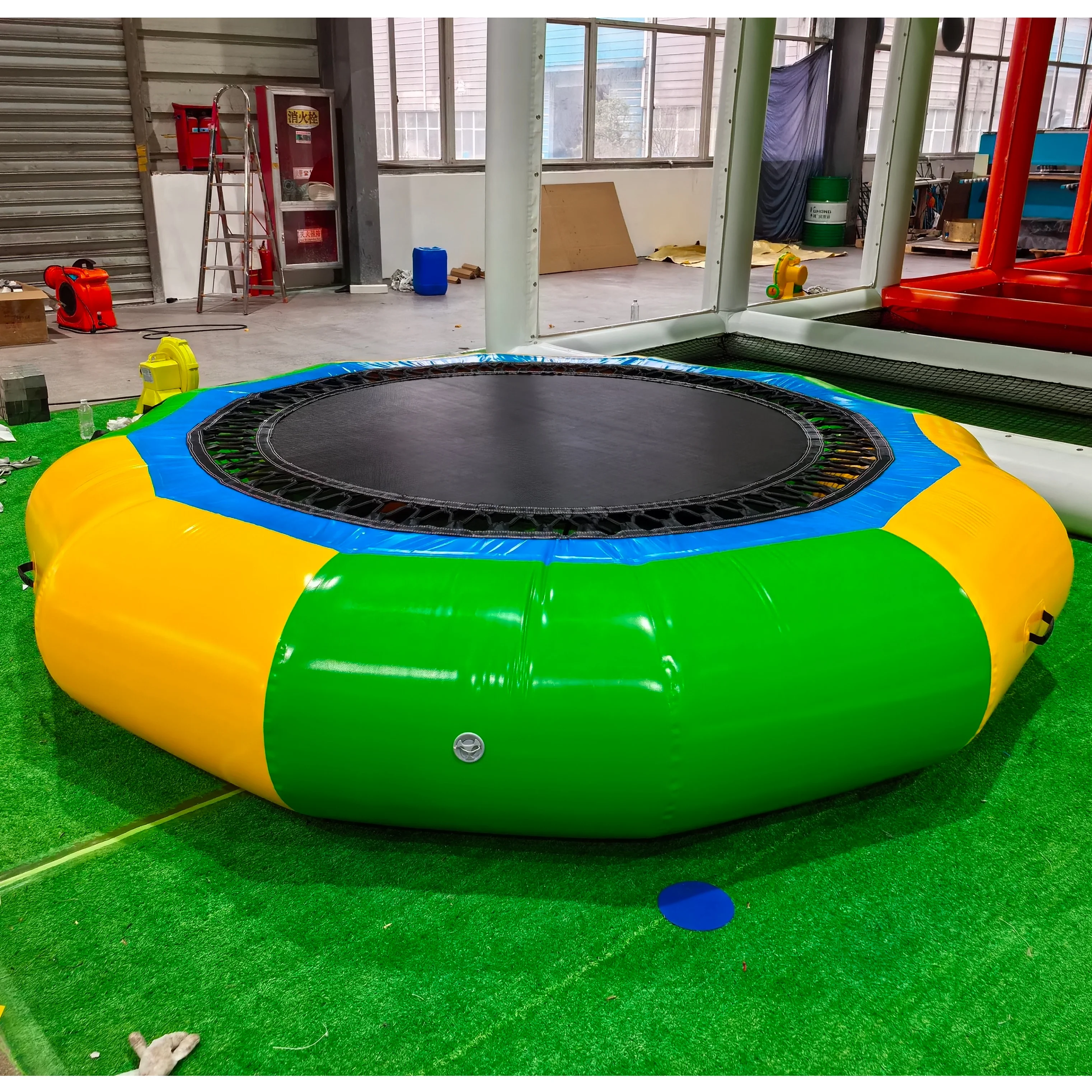 Water Game and Jump Floated Trampoline Customized PVC Outdoor Summer Fun Inflatable Trampolinepromote sales