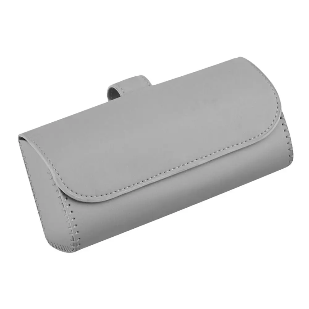 Portable Car Glasses Box Multifunctional Compact Car Sunglasses Case Car Lenses Holder Easy Installation Sun Visor Holder Car