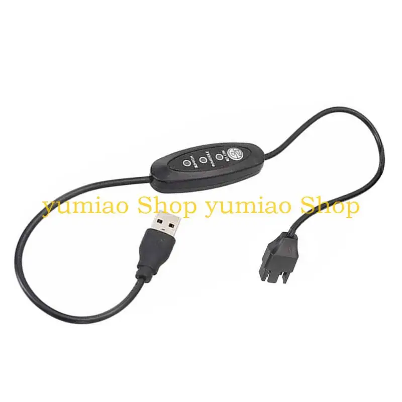 587B Computer Fan USB 5V to 12V Conversion Cable for Enhances Fan Performances