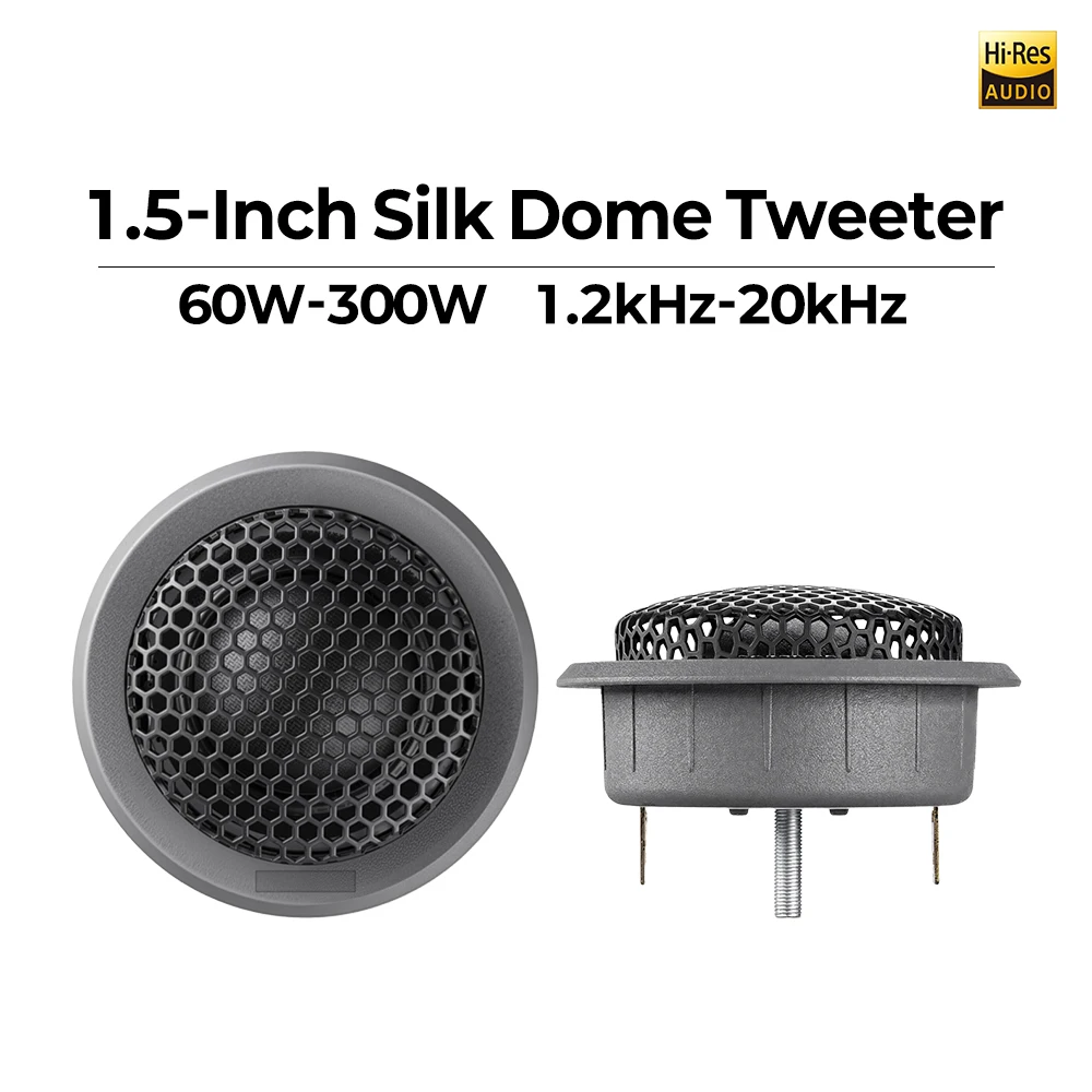 

Пара автомобильных твитеров 60 Вт 4 Ом с мягким куполом 1,2 кГц-20 кГц Hi-Fi аудио динамик пара для обновления автомобильной стереосистемы