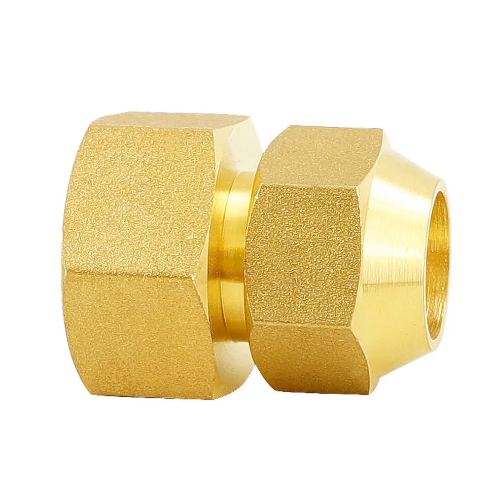 6/8/10/12/14/16mm Metric Flare Female Pipe Fitting Connecto Reducer Brass Pipe Connector Adapeter Air Conditioner