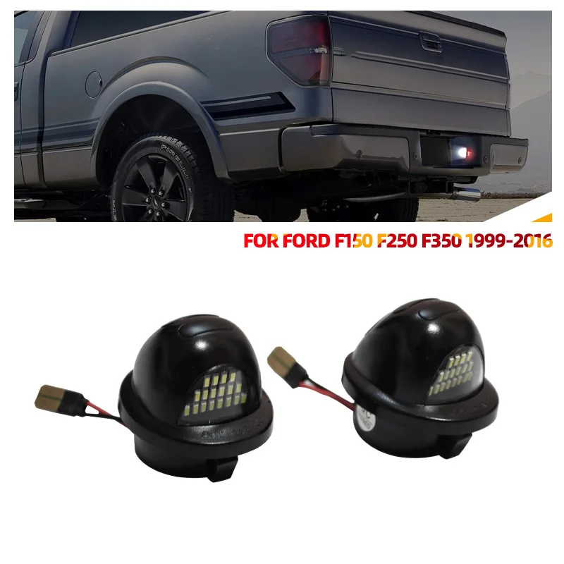 2PCS LED Number License Plate Light Lamp Assembly Replacement For Ford F150 F250 F350 1999-2016