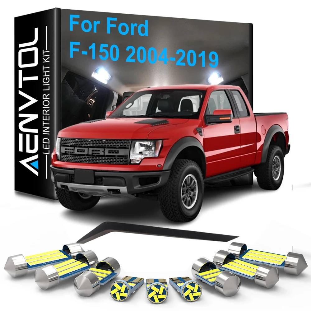 12 stücke Auto LED Innen Lampen Canbus Für Ford F-150 2004 2005 2006 2007 2008 2009 2010 2011 2012 2013 2014 2015 2016 2017 2018 2019