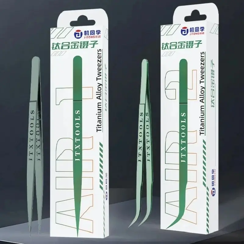 

JTX AIR-1 AIR-2 Сверхлегкий титановый сплав зеленый пинцет BGA IC чип летающий провод ремонт щипцы материнская плата точная электроника