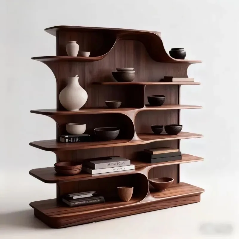 North American black walnut, zen, rack partition tea cabinet high-end
