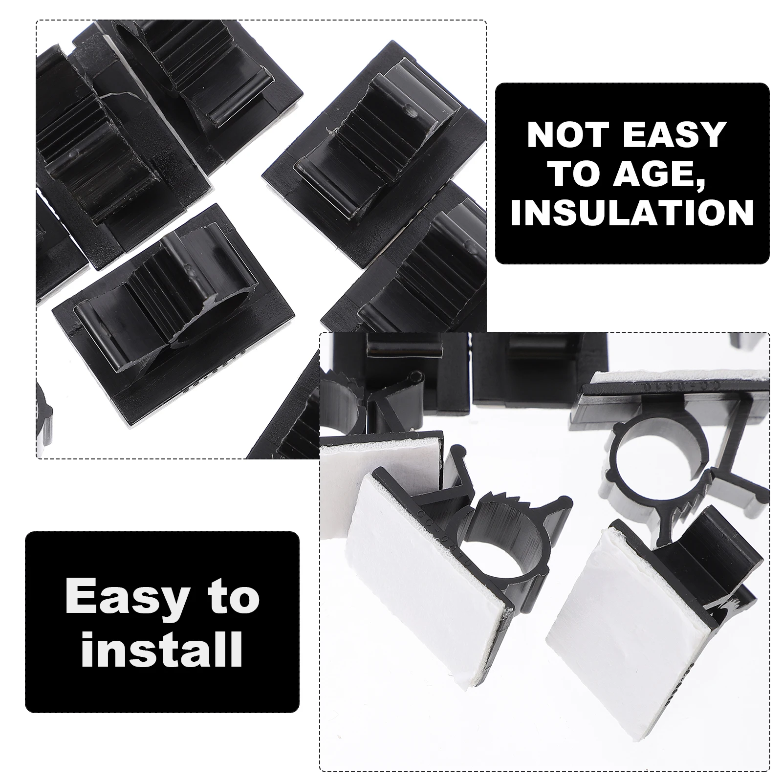 

Self Adhesive Cable Clamps Wire Clips Adjustable Design Durable Stable Suitable Panels Cord ganizer Management Clip Fixing