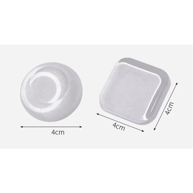 6Pcs Transparent Waterproof Silicone Door Handle Bumper Pads Adhesive Mute Anti Shock Protector Stopper Stickers