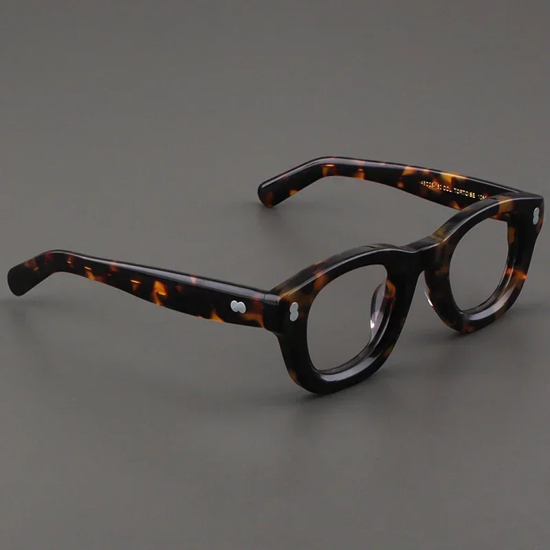 Matte mirror frame female square board retro thick wide edge black frame large face eyeglass frame male