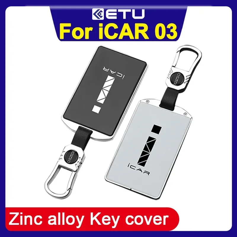 For Chery ICAR 03 Jaecoo 6 J6 EV Key Case Card Key Cover NFC Card Holder Car Metal Protective Cover 2024 ICAR03 Key Cover ICAR03