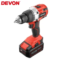 DEVON Electric Drill Heavy Duty 5282 20v Brushless Max 120Nm 2300rpm 2 Speed Adjustable Universal Flex Battery Platform