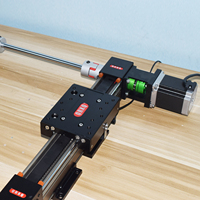 QRXQ RXP50 Linear Rail 100mm 200mm 300mm Belt Driven Telescopic Reciprocating Linear Actuator Cnc 3d Printers Linear Actuator