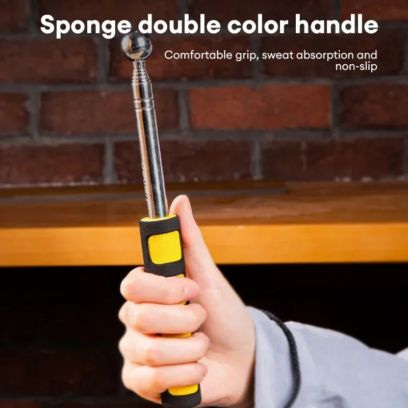 1 قطعة 98/115/160 سنتيمتر متعددة الوظائف تلسكوبي الدفاع عن النفس المطارق فارغة طبل المطرقة غرفة اختبار قضيب غرفة التفتيش أدوات اختبار Metel