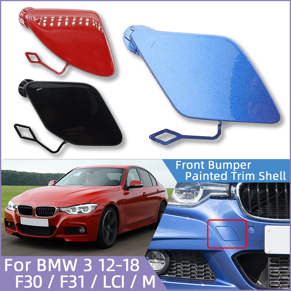 Front Bumper Towing Eye Hook Cover For BMW F30 / F31 / LCI / M-Sport 2012 2013 2014 2015 2016 2017 2018 Trailer Cover Decoration