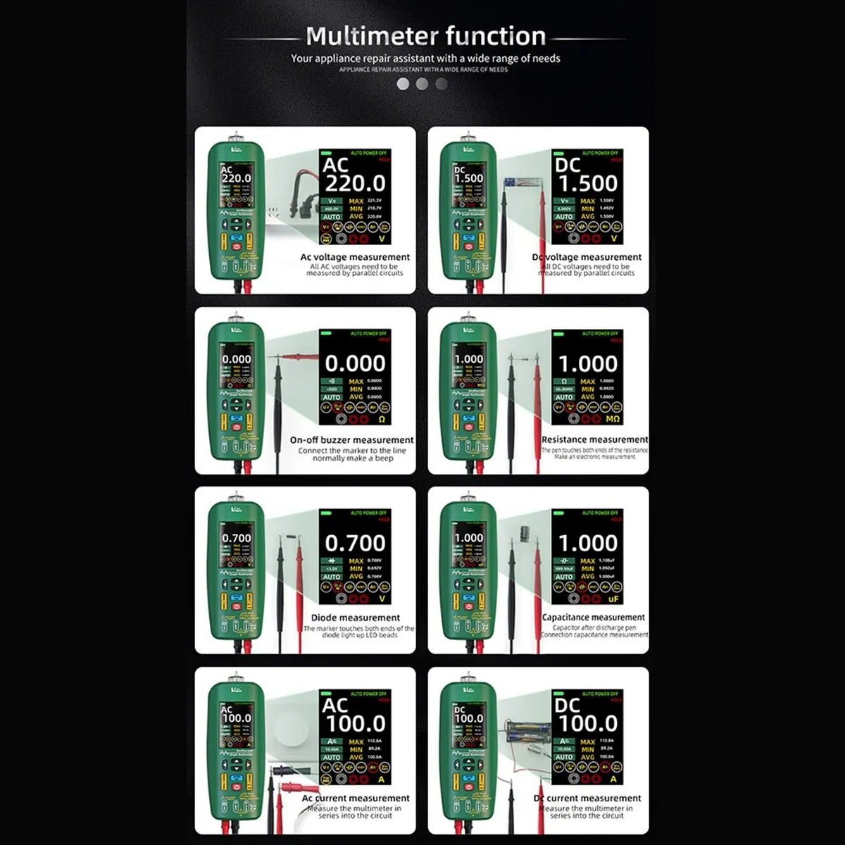 【~-nuovo-a61k】oscilloscopio-digitale-portatile-multimetro-penna-elettrica-tester-grafico-di-corrente-capacita-ohm-diodo-hz