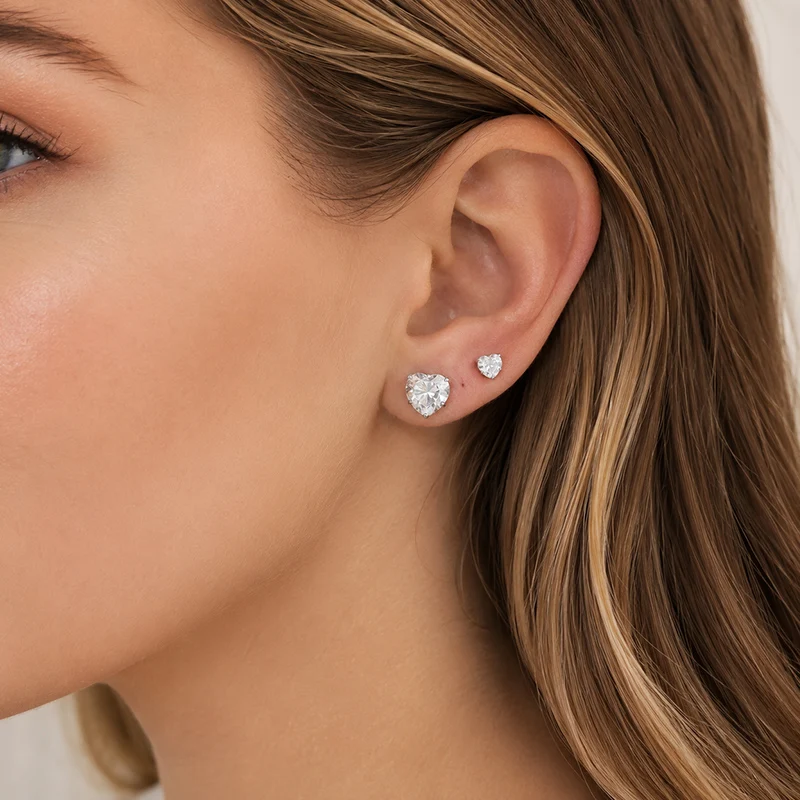 12/15/20 Paar Kristall-Ohrstecker-Set für Damen und Herren, Funkelnde Zirkon-Ohrringe, Verschiedene Stile, Minimalistischer Zierlicher Ohrschmuck – Detail 7
