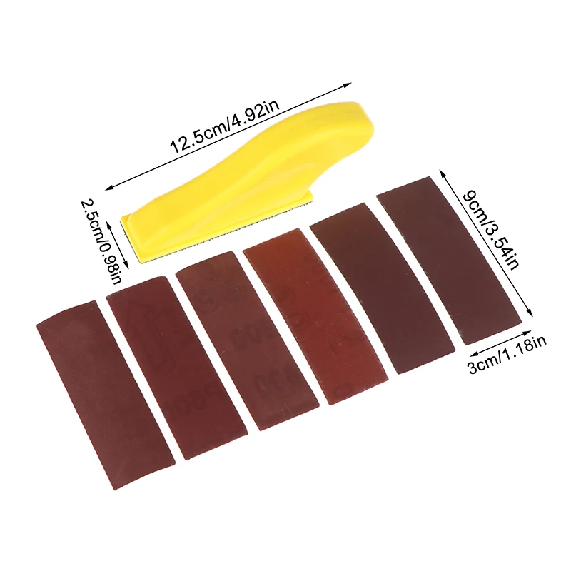 مجموعة متنوعة من ورق الصنفرة DIY مكونة من 60 قطعة لصنع الخشب والمعادن والنماذج، تتضمن حقيبة تخزين