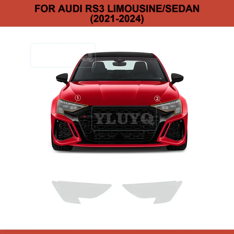 

for Audi RS3 Sedan Limousine 2021-2024 Headlight Rearview Film Car Paint Protection Clear Bra PPF Kit Anti-Scratch TPU