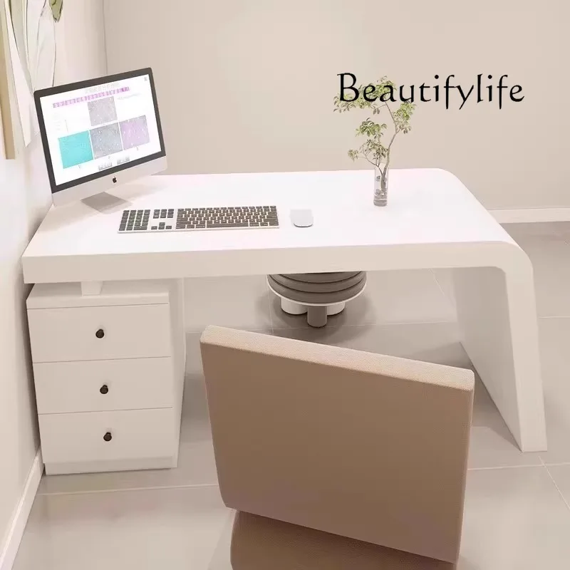 

Organizer Office Desk Shelves Creativity Long Straight Secretary Computer Desks Unusual Quality Bureau Desk Furniture Minimalist